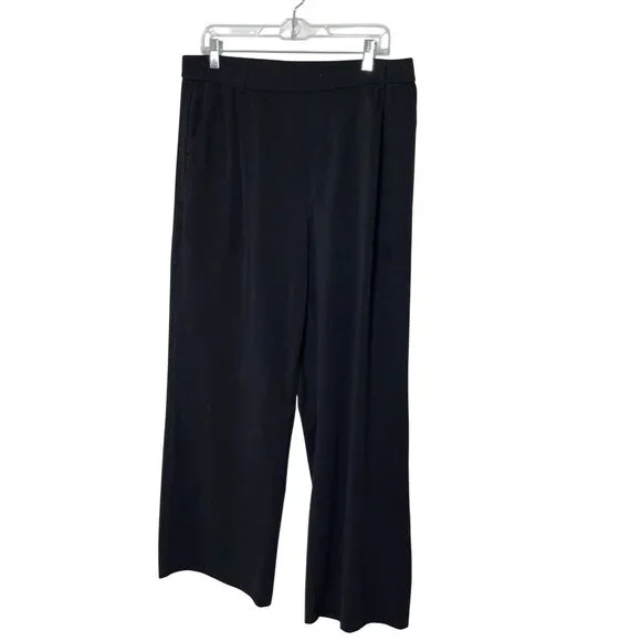 Halara WomensHigh Waist Black Wide-Leg Pants XL Tall - Picture 2 of 10